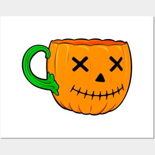 Halloween Coffee Cup Posters and Art